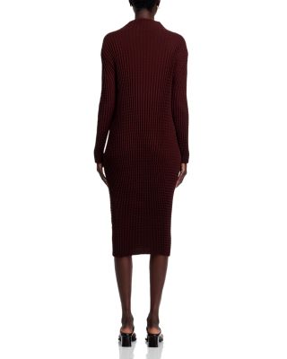 Spongy Mock Neck Dress