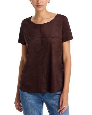 Faux Suede Top
