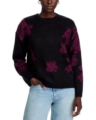 Floral Print Sweater