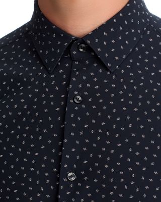 Hank Slim Fit Button-Front Performance Shirt