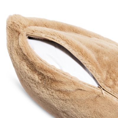 Rabbit Faux Fur Decorative Pillow, 20" x 20" - Exclusive