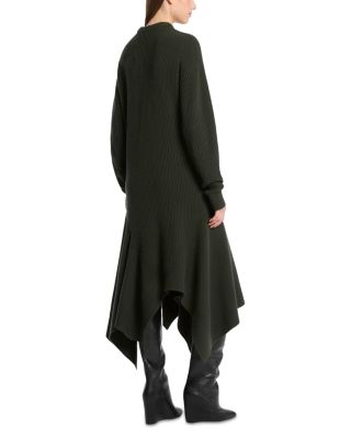 Cashmere Handkerchief Hem Dress      