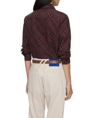 Slim Fit Check Cotton Shirt