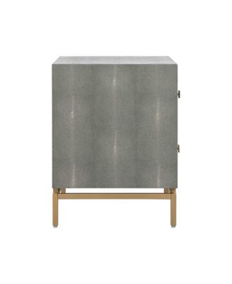 Pesce Shagreen Nightstand in Grey