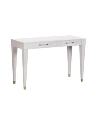 Brandyss Burl Work Desk in White