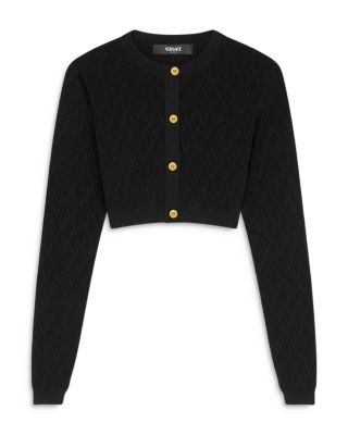 Textured V Jacquard Cardigan