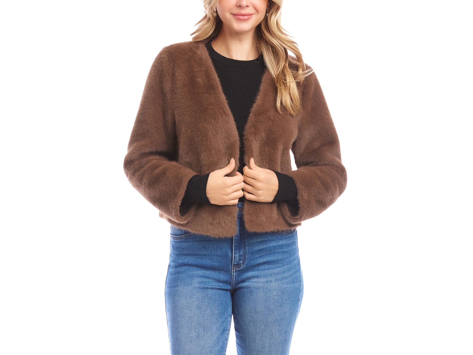 Reversible Faux Fur Jacket — Image 6
