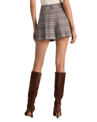 Scarlet Houndstooth Flutter Shorts