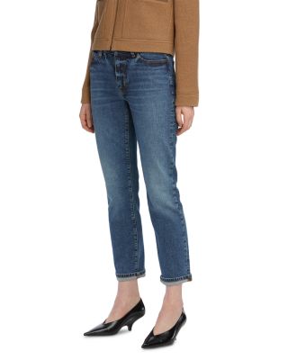 The Borrowed High Rise Ankle Slim Leg Jeans in Nebula