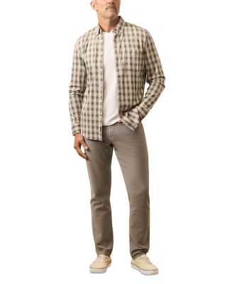 Coastline Knit Plaid Button Down Shirt 