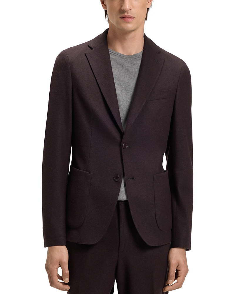 Boss Hanry Slim Fit Tech Flannel Jersey Unstructured Sport Coat