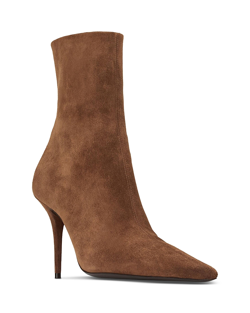 Saint Laurent Women's Ashley Booties In Suede