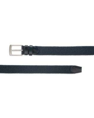 Men's Nadal Navy Leather Belt