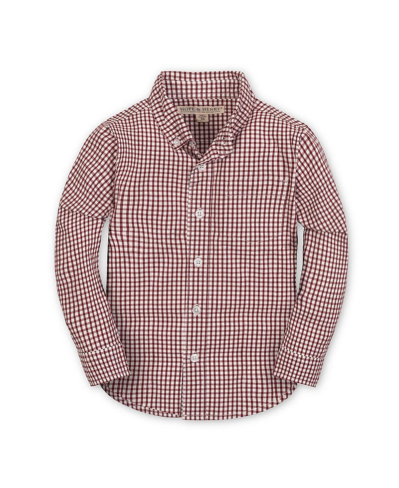 Hope & Henry Boys' Organic Stretch Poplin Shirt, Kids In Multi