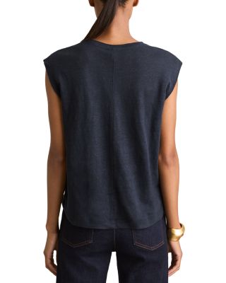 Mara Sleeveless Linen Tee