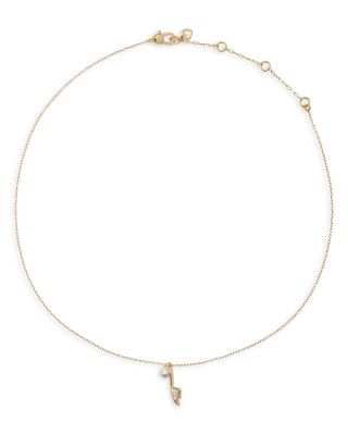 Gifting Life of the Party Imitation Pearl & Pav&eacute; High Heel Sandal Pendant Necklace, 16-19"