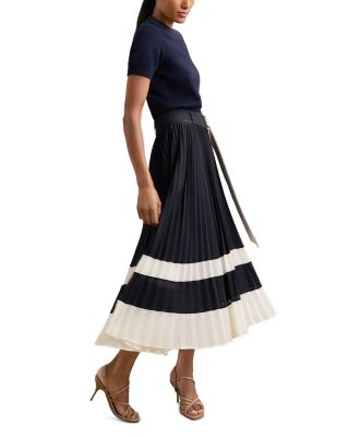 Goldie Pleated Midi Skirt