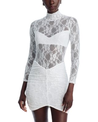 Drop Waist Lace Mini Dress