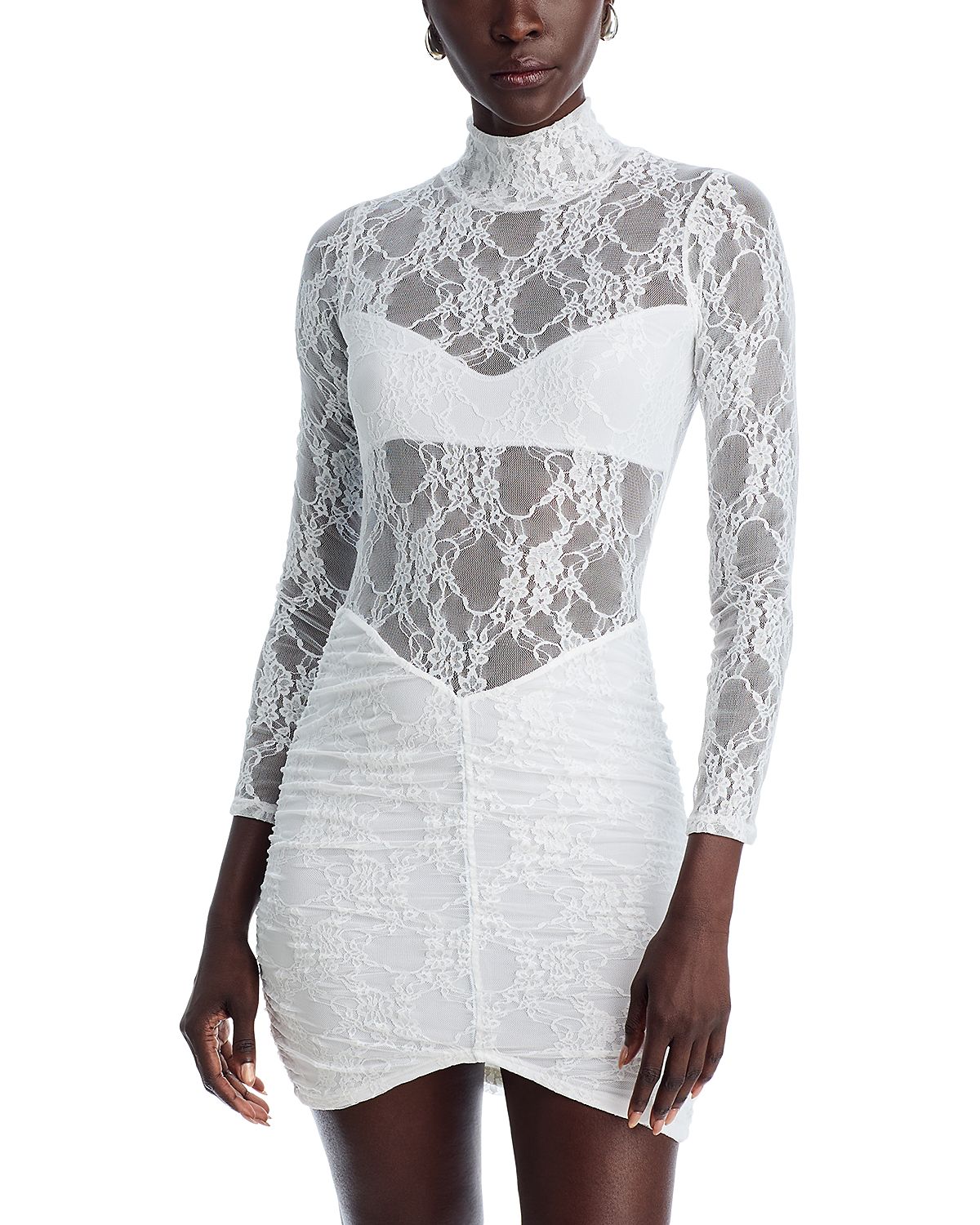 Nightcap Drop Waist Lace Mini Dress