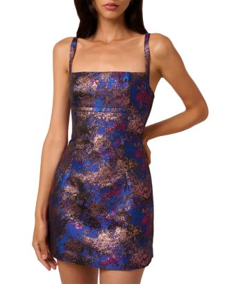 adrianna papell short jacquard dress Adrianna Papell AP1E200023 Short Sleeveless Cocktail Party Dress