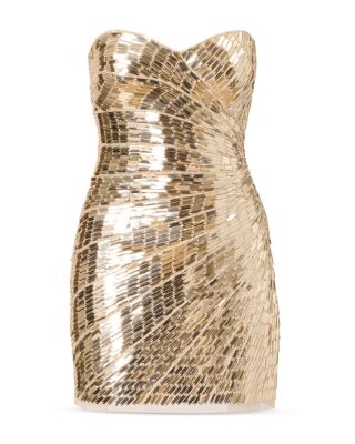 Beaded Strapless Dress