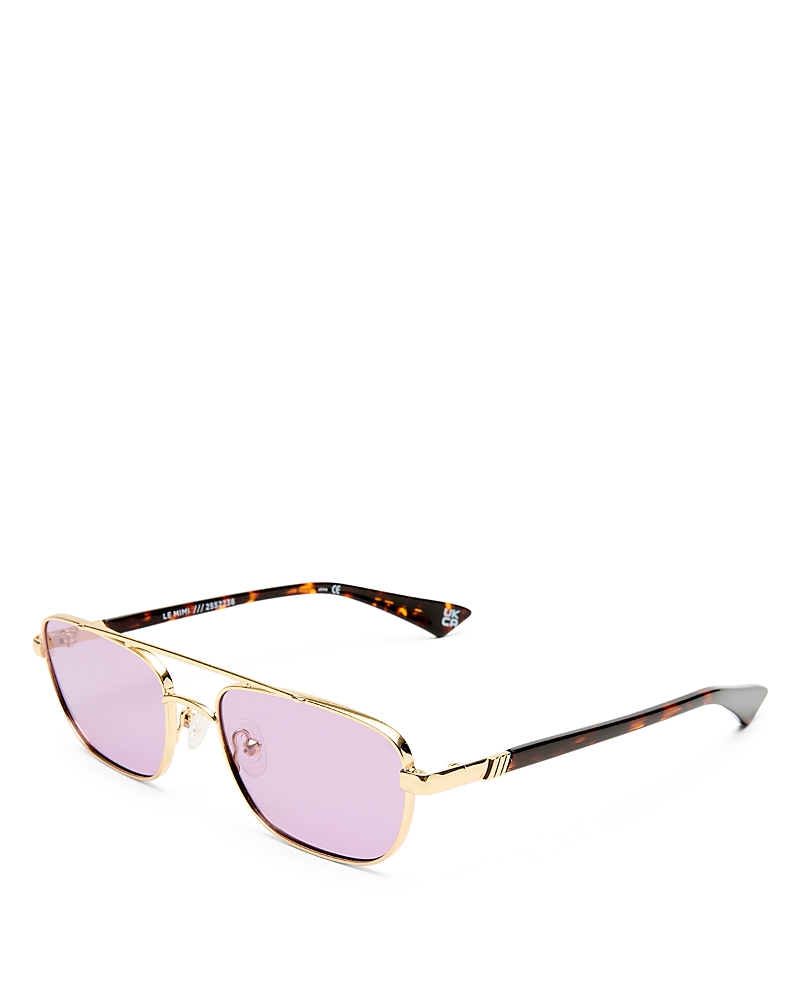 Le Specs Le Mimi Aviator Sunglasses, 57mm In Gold