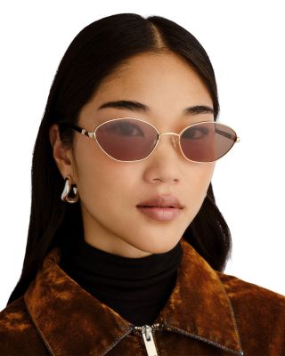 Le Bebe Oval Sunglasses, 58mm