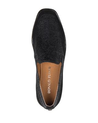 Women&#39;s Wallis Embossed Suede Wedge Loafers 