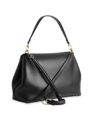 T-Lock Leather Satchel