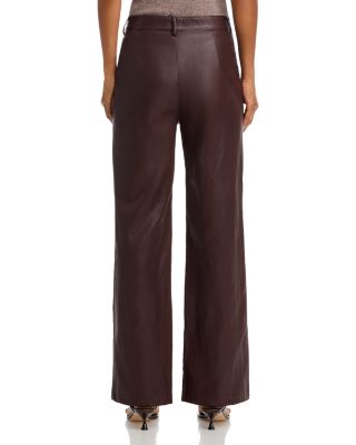 Faux Leather Flared Pants - Exclusive