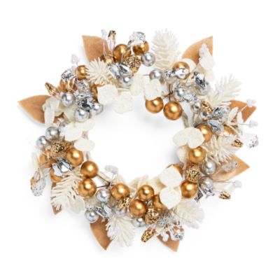4" Brilliant Frost Candle Wreath Ring