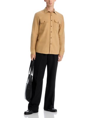 Button Front Flannel Shirt