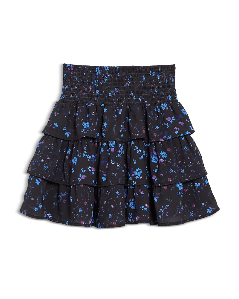 Aqua Girls' Floral Print Ruffled Skirt, Little Kid, Big Kid - Exclusive