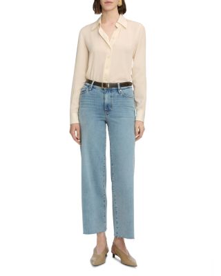 Le Slim High Rise Ankle Crop Palazzo Jeans in Spring Raw After