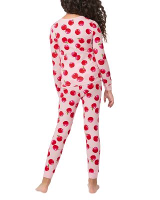 Girls' Knit Printed Long Sleeve Pajama Set - Little Kid, Big Kid