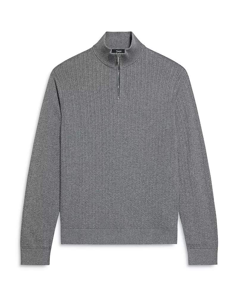 Theory Walton Quarter Zip Sweater