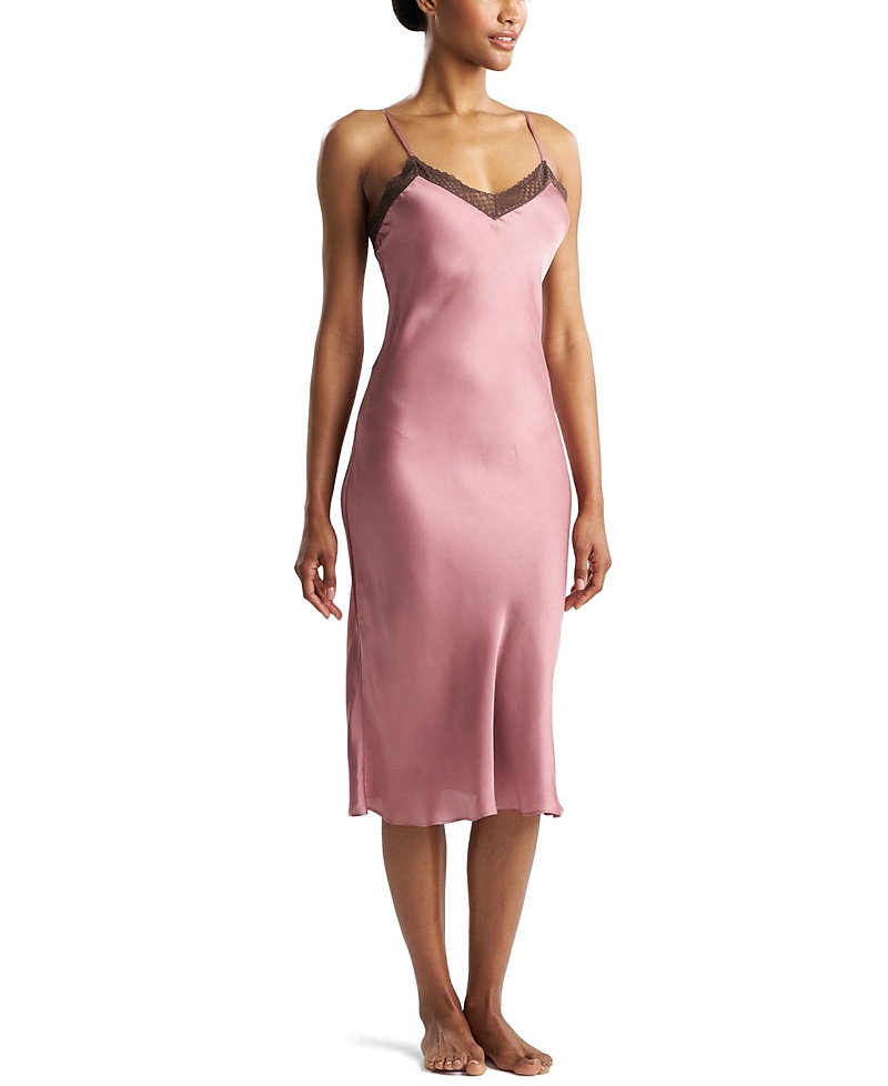 Natori Edit Ashley Icon Gown With Lace In Pink