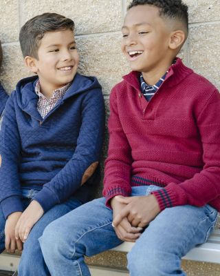 Boys&#39; Quilted Hooded Sweatshirt - Little Kid, Big Kid