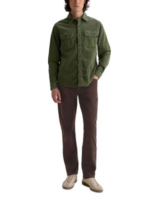 Everett 34&amp;quot; Slim Straight Twill Pants in RawUmber
