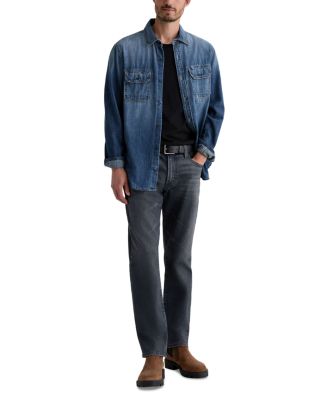 Everett Slim Straight Jeans in VP Monteel Gray