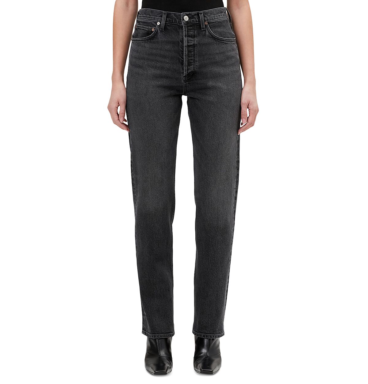 Agolde 90's Pinch Waist High Rise Straight Jeans