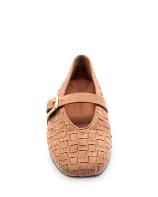 Women's Winifred Woven Suede Ballerina Flats