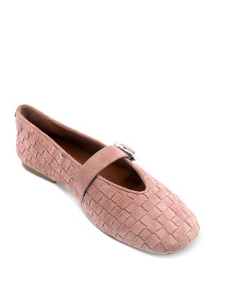 Women's Winifred Woven Suede Ballerina Flats