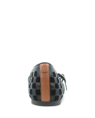 Women's Winifred Woven Suede Ballerina Flats