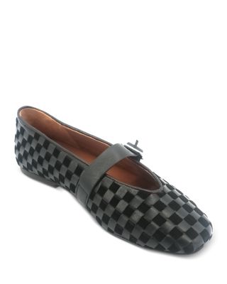 Women's Winifred Woven Suede Ballerina Flats