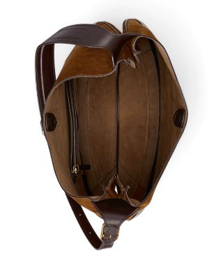 Polo ID Large Suede Shoulder Bag