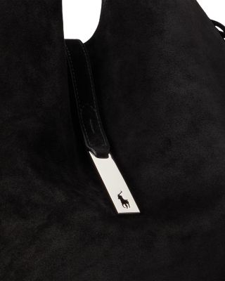 Polo ID Large Fringe Suede Shoulder Bag