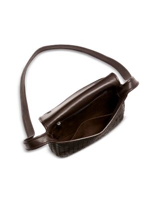 Fluffy Intrecciato Leather Crossbody Bag