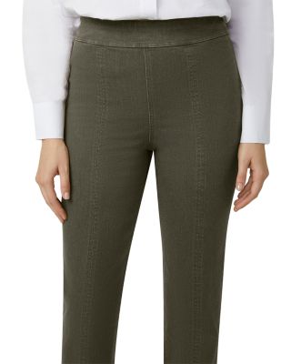 Mid Rise Straight Jeans in Olive Night