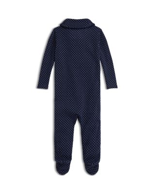 Boys' Shawl Collar Double Knit Footed Coverall - Baby